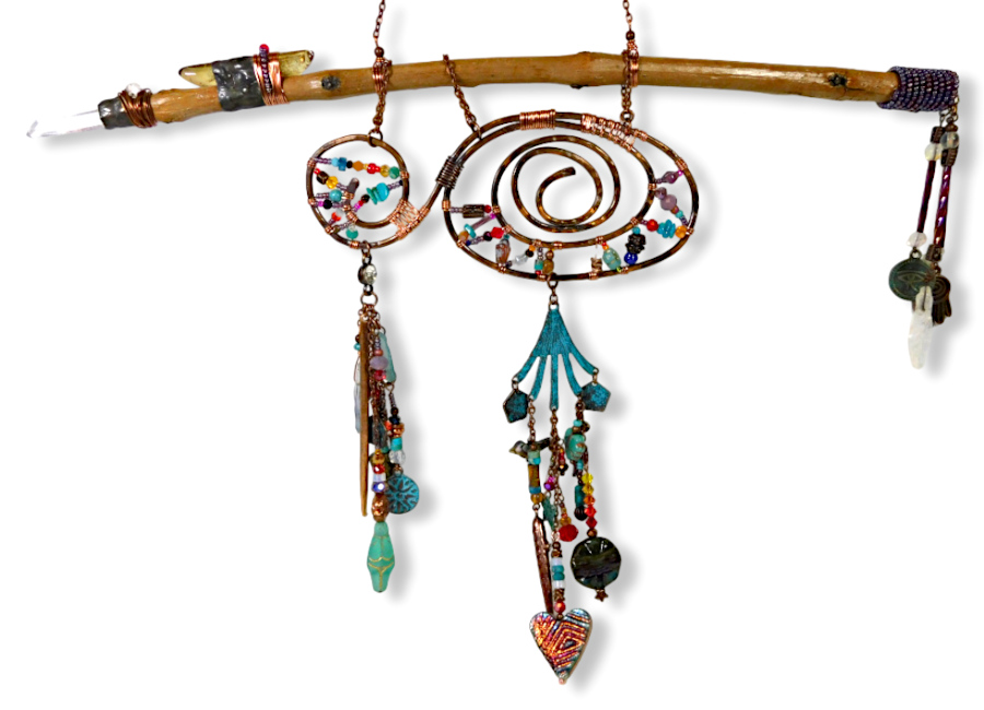 rhythm of life copper wall hanging